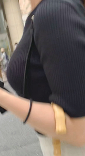 隠れ巨乳ちゃんを并走撮影