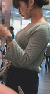 巨乳美人OL 近撮り