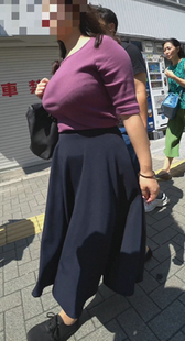 横から特大デカメロ