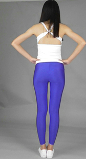 模拍小舒蓝色瑜伽裤大肥臀