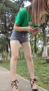 小雨牛仔裤健身步道休闲散步第二季