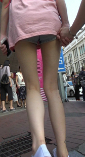 性感超短牛仔裤像没穿