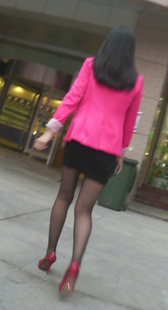 高跟黑丝包臀裙ol