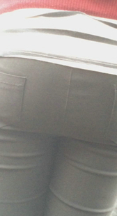 重口味圆臀打底裤小妹