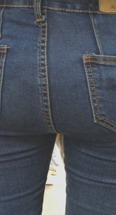 性感勒沟宽臀蓝牛OL