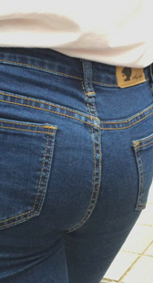 性感蓝牛宽臀OL