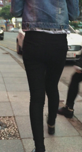 细腿圆臀打底裤