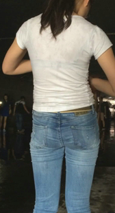 长腿超紧蓝牛宽臀