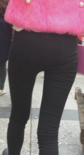 超紧宽臀打底裤OL