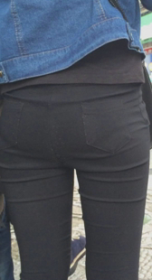 宽臀打底裤紧三角