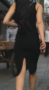 性感美腿开叉短裙