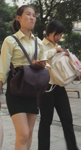 街拍制服短裙小少妇第二季