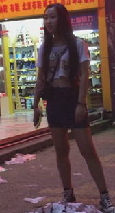 极品包臀短裙小妹