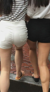 极品黑白两热裤