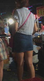 大屁股包臀牛仔裙