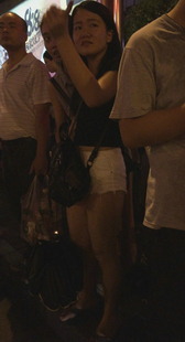 高挑白热裤大PP小妹第一季