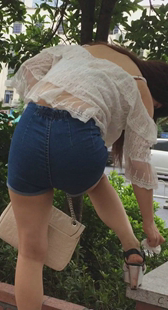 性感热裤大翘臀再配上透明上衣真受不了第二季