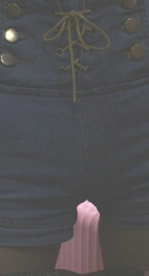 公交站车热裤金三角