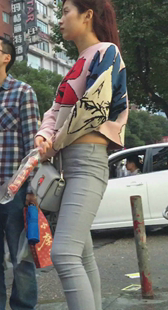 高跟大长腿超紧灰裤紧内痕宽臀美少妇第二季