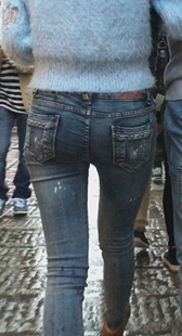 极品宽臀深沟牛仔裤小妹第二季