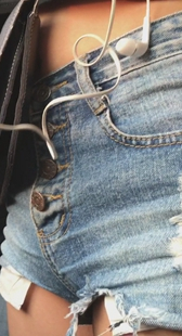 性感牛仔热裤宽臀美三角第一季