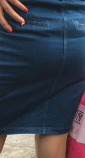 翘臀牛仔裙就是骚