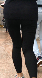 大屁股黑紧裤S级