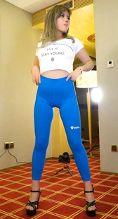 性感瑜伽裤金三角扭动