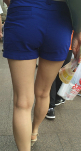 高跟美腿热裤OL