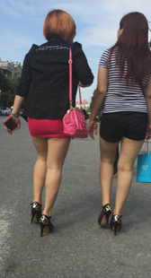 热裤和短裙少妇