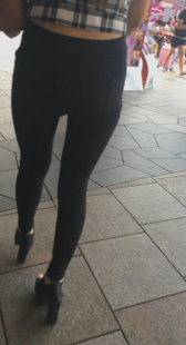 细腰大屁股打底裤