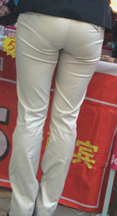 极品性感白裤V内痕