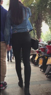 性感长腿宽臀紧内痕