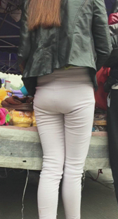 超性感圆臀紧内痕