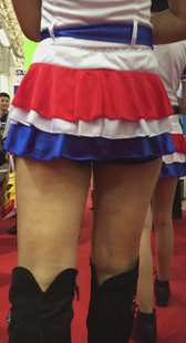 车展性感大屁股模特