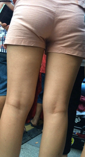 重口味超紧身短裤大PP