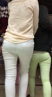极品白裤绿裤紧身裤美眉