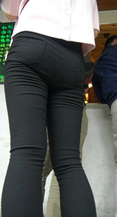 黑紧超紧PP真性感