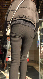 大屁股打底裤母女两