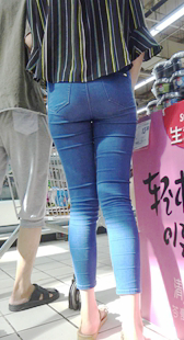 鹰眼力推超市极品牛仔宽臀美女第一季