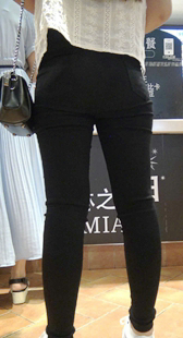 商场超紧饱满打底裤大PP