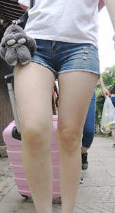 鹰眼力推苹果臀凸三角靓女你行你来