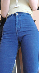 国庆献礼极品蛇腰大宽臀牛仔裤美女第二季