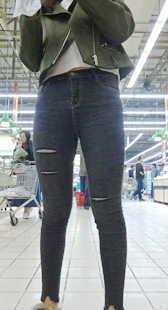 黑牛仔紧身宽臀美女强第三季