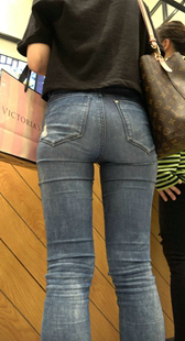 超紧蓝牛深沟小姐姐