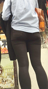 性感大长腿打底裤大PP