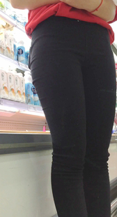 超市打底裤售货员