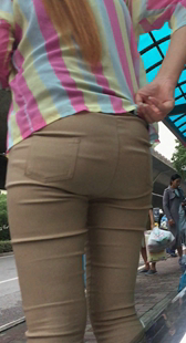 重口味米黄裤大妈