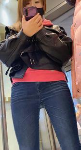 元旦献礼性感蓝牛金三角深沟臀特写