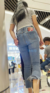 性感翘臀牛仔裤超会扭